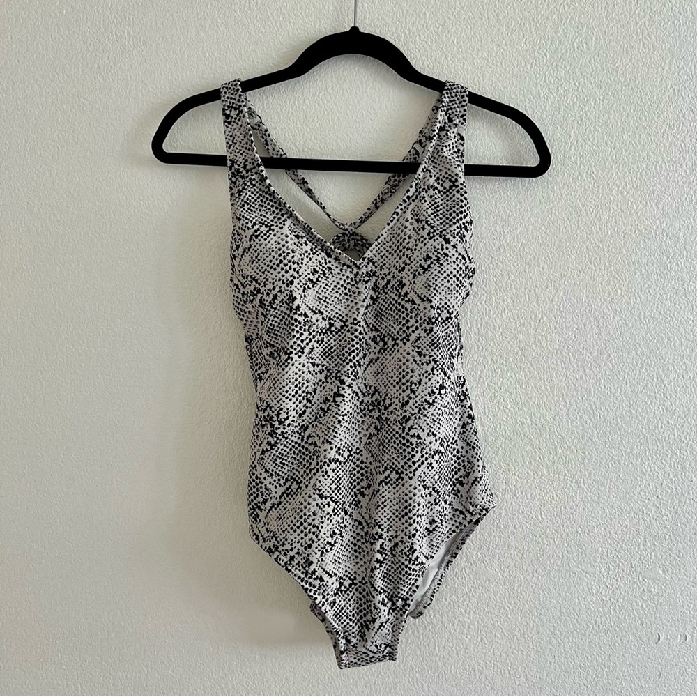 Target-All in Motion Snakeskin one piece swimsuit with strappy back - MED